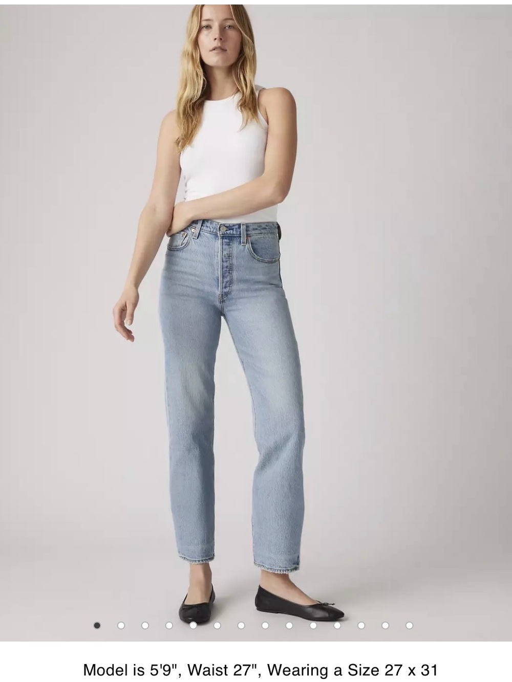 Levi's RIBCAGE STRAIGHT ANKLE WOMEN'S JEANS 29x27 - Picture 7 of 7